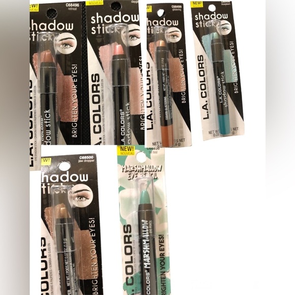 6pk Assorted Creamy metallic eye Shadow stick & marshmallow eye pencils - Picture 2 of 16